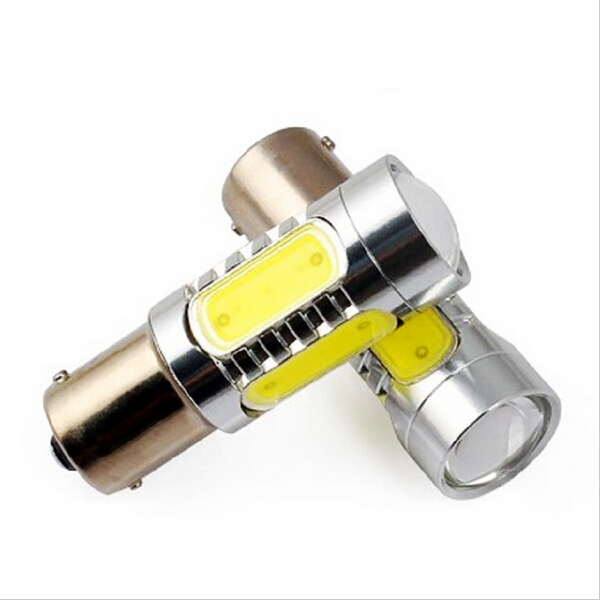 4X feux de voiture ampoules blanches super brillantes 7.5W LED COB SMD 1156 Ba15s S25 P21W ampoule de recul de secours remplacer la lampe halogèn