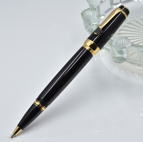 

high quality Bright black resin Roller ball pen with gem school office stationery Supplies fashion Write ball pens ( No Box ), Please choose