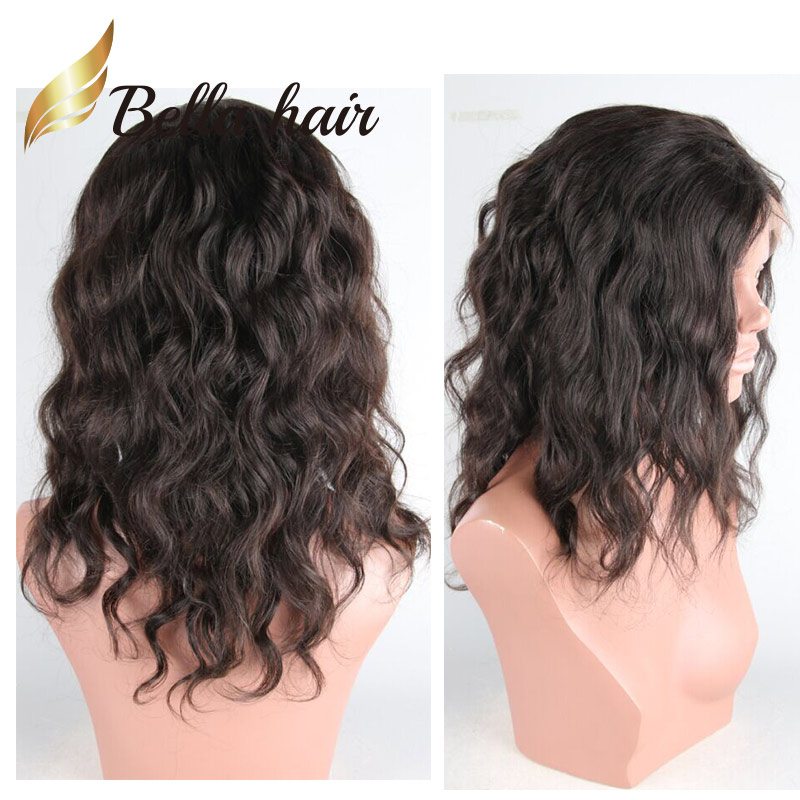

Natural Wave Lace Front Wig Curly Virgin Human Full Lace Hair Wigs 130% 150% Density for Black Women Julienchina BellaHair, Natural color