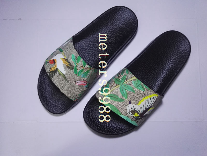 

2017 mens and womens fashion slippers bird butterfly tian slide sandals adults beach flip flops free shipping, Black