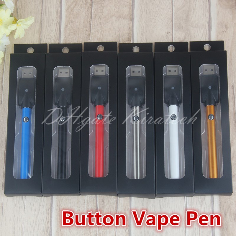 

510 Vape Pen Bud Button Power Battery 280mah Slim eCig Vaporizer Pens Cartridge Tank