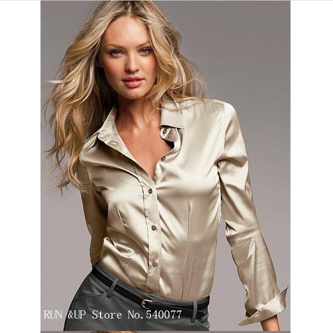 blusa de seda blanca