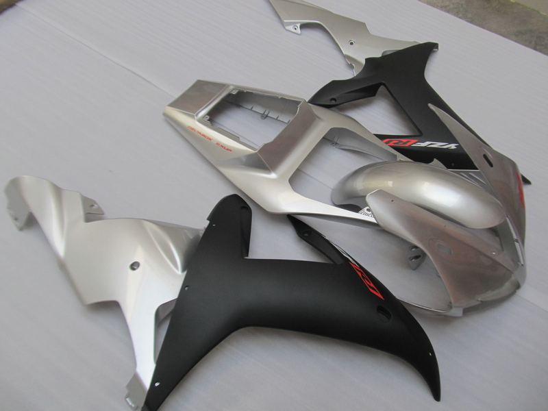 Offre spéciale kit de carénage pour Yamaha YZF R1 2002 2003 ensemble de carénages noir argent YZF R1 02 03 HF48