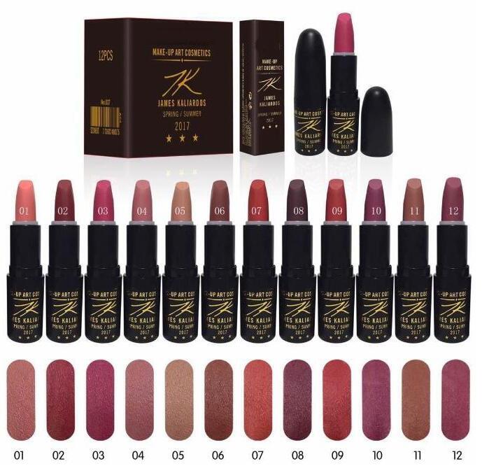 

12 pcs 2017 New Products Makeup MATTE LIPSTICK twelve different colors, Mix
