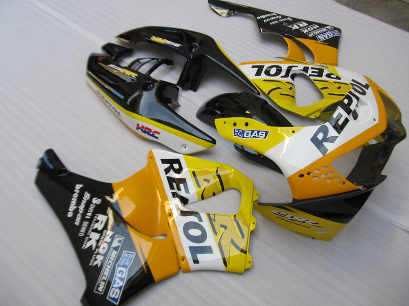 

ABS plastic fairing kit for Honda CBR919RR 98 99 yellow black fairings set CBR 900RR 1998 1999 OT16, Same as picture