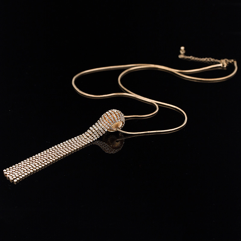 

YFJEWE Fashion Jewelry New Design European Pop hollow ball long necklace sweater chain necklaces & pendants Fro Woman N238