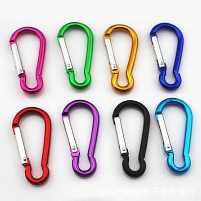 

Large Carabiner Keyrings Key Chain Outdoor Sports Camp Snap Clip Hook Keychains Hiking Aluminum Metal Stainless Steel Hiking Camping OEM