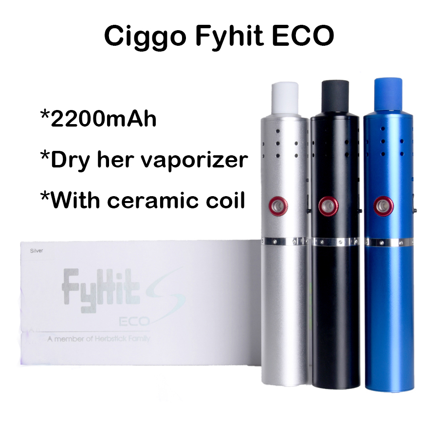 

Original Fyhit Herbstick ECO S Kit Dry Herb Vaporizer Kits E Cigarette Vape Pen 2200mah Battery 6 Temp Settings 3 Colors, Blue