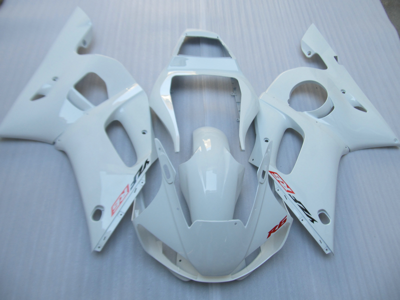 

Aftermarket moto parts Fairing kit for Yamaha YZF R6 98 99 00 01 02 white fairings set YZFR6 1998-2002 OT09, Same as picture