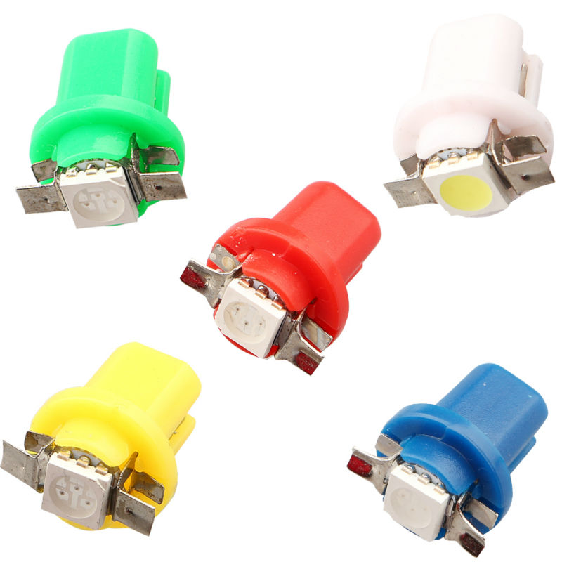 New!!! 50 PCS B 8.5 wedge light bulb Bright B8.5 5050 1 LED 1 SMD Gauge Dashboard Bulbs Instrument Light white color