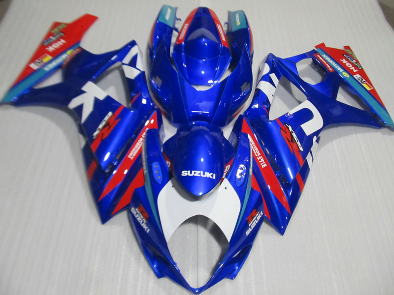 

Top selling fairing kit for Suzuki GSXR1000 07 08 blue red fairings set GSXR1000 2007 2008 OT26, Multi-color