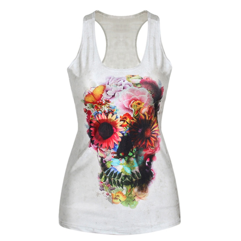 

Wholesale- Factory Price! Womens Digital Print t-shirt Gothic Punk Club Street Style Tops, 20
