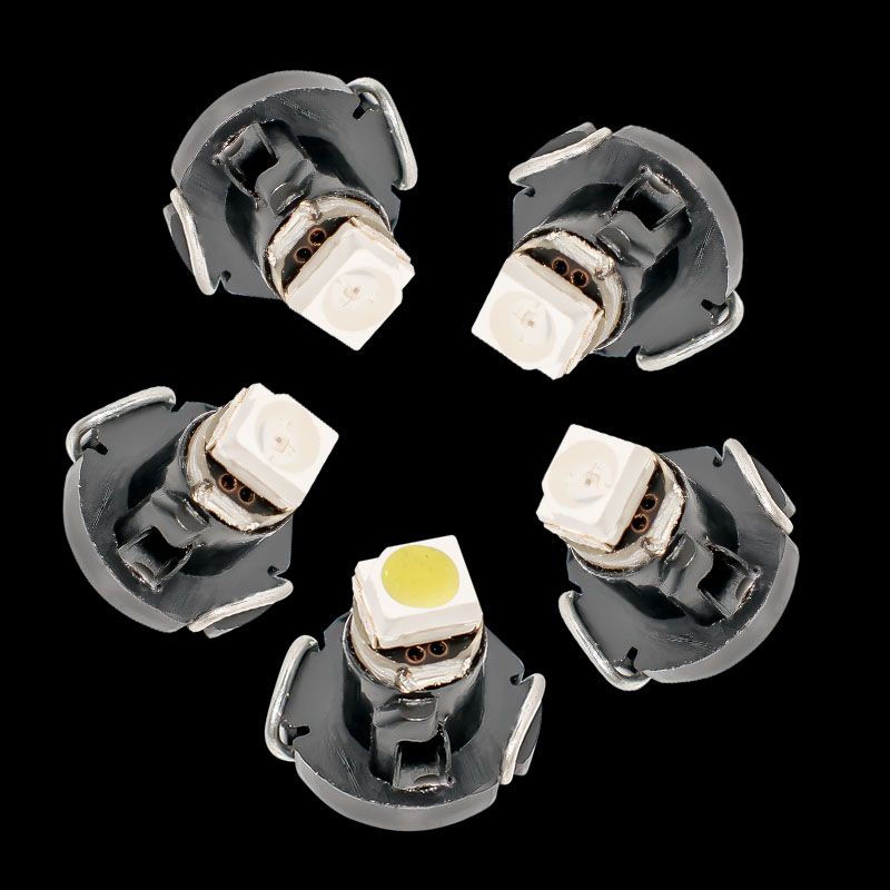100X T3 Neo Wedge voiture tableau de bord panneau lampes jauge ampoule LED tableau de bord indicateur de réchauffement lumières rouge bleu vert j