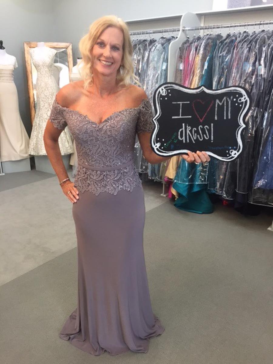 

Short Sleeve Off Shoulder Elegant Lace Mother of the Bride Dresses Sweetheart Sheath Long Wedding Party Dress for Women mutter der braut