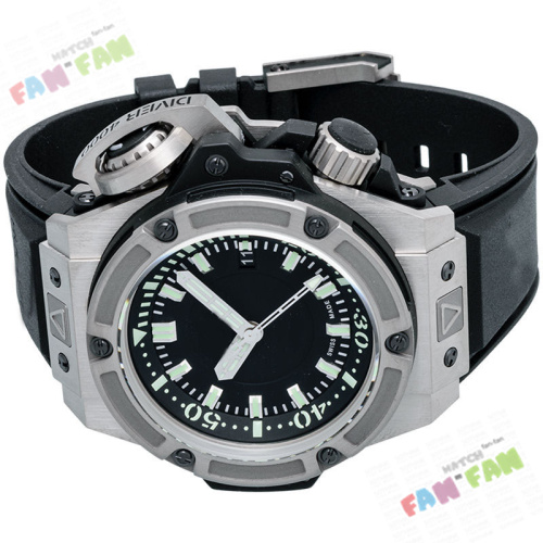 

Luxury MEN watch Top Quality Diver 48mm Tang Buckle japan 8215 Automatic Silicon/Rubber Dive High Quality Men's Watches, Black