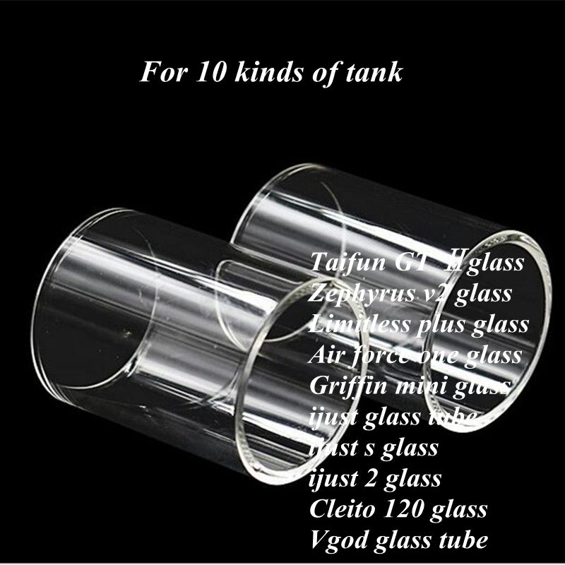 

Cleito 120 Vgod ijust ijust s ijust2 Taifun GT II Zephyrus 2 Limitless Plus Air Force One Griffin Mini Replacement Pyrex Glass Tube