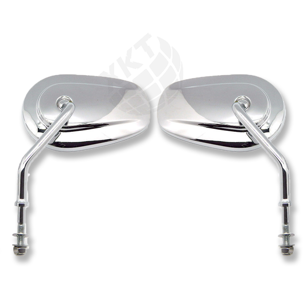 

Chrome Teardrop Motor Rearview Mirrors for Harley Dyna 1994-2014 New