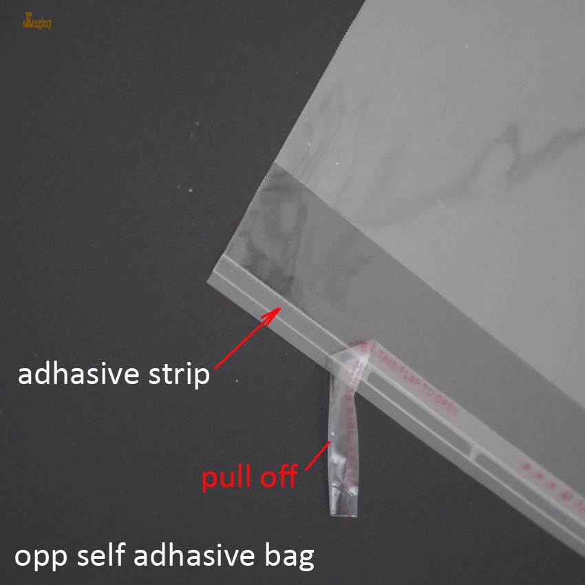 sale gift bag 1000pcs clear resealable bopp poly cellophane bags 3x17cm transparent opp gift plastic packaging self adhesive seal-image-400627722
