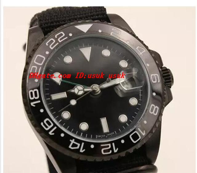 

Top Quality Luxury Automatic Movement 116710 40mm Ceramic Bezel BATMAN PVD Coating Black Nylon Bracelet Mechanical Men Watches New Arrival