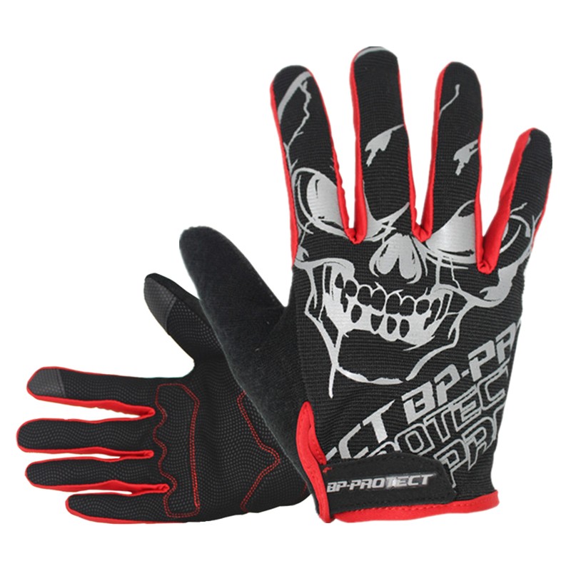 

BPPROTECT Bicycle Touch Screen Gloves Full Finger Cycling Gloves Men Women Winter Warm MTB Long Glove Autumn Outdoor Sports, Red