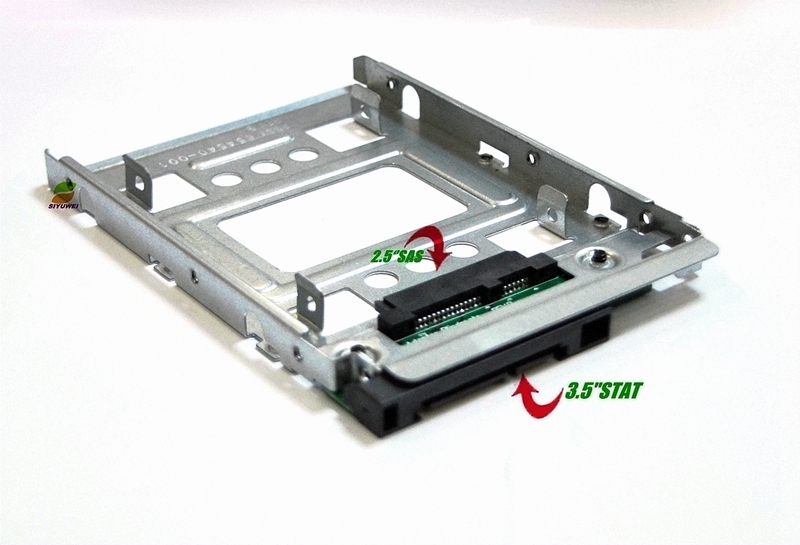 HP 654540-001 2.5" SSD to 3.5" SATA Adapter Tray Converter SAS HDD Bracket Bay-image-394210289
