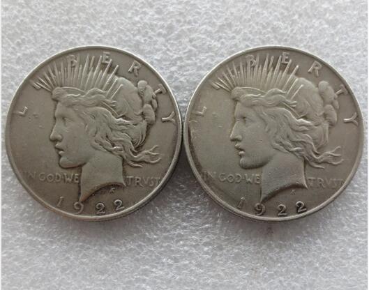 

High quality Batman Dark Knight Harvey's 1922 Peace Dollar Two Face Coin Co Promotion Cheap Factory Price nice home Accessories Silver Coins