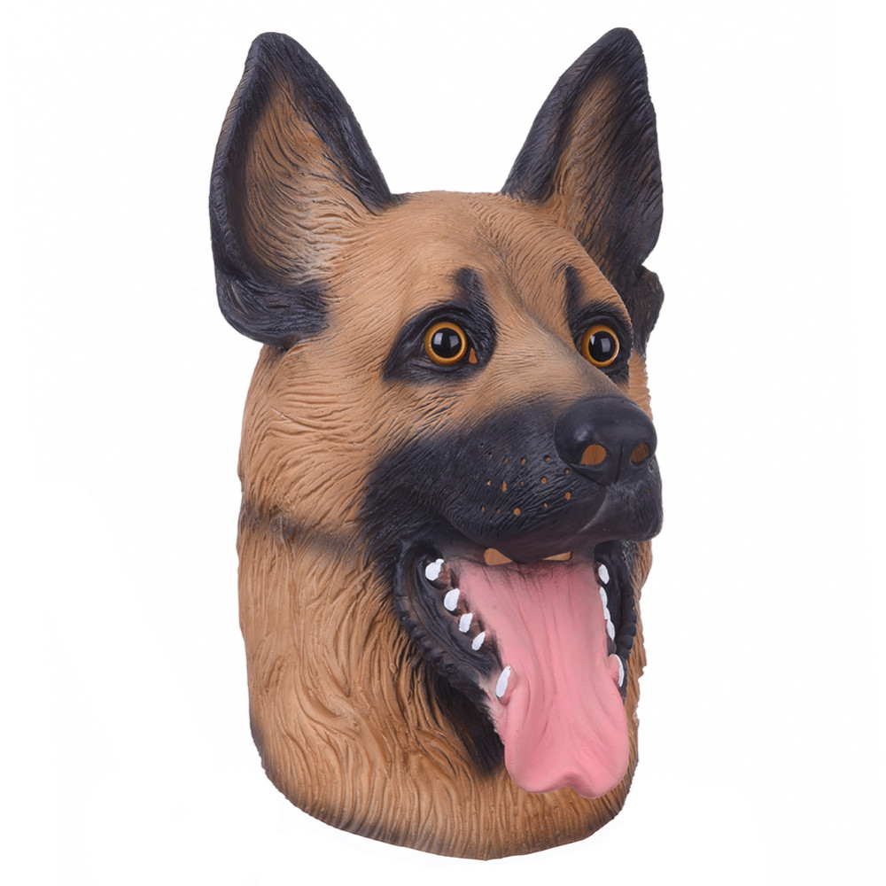 Mask Dog Head Latex Mask Full Face Halloween Masquerade Fancy Dress