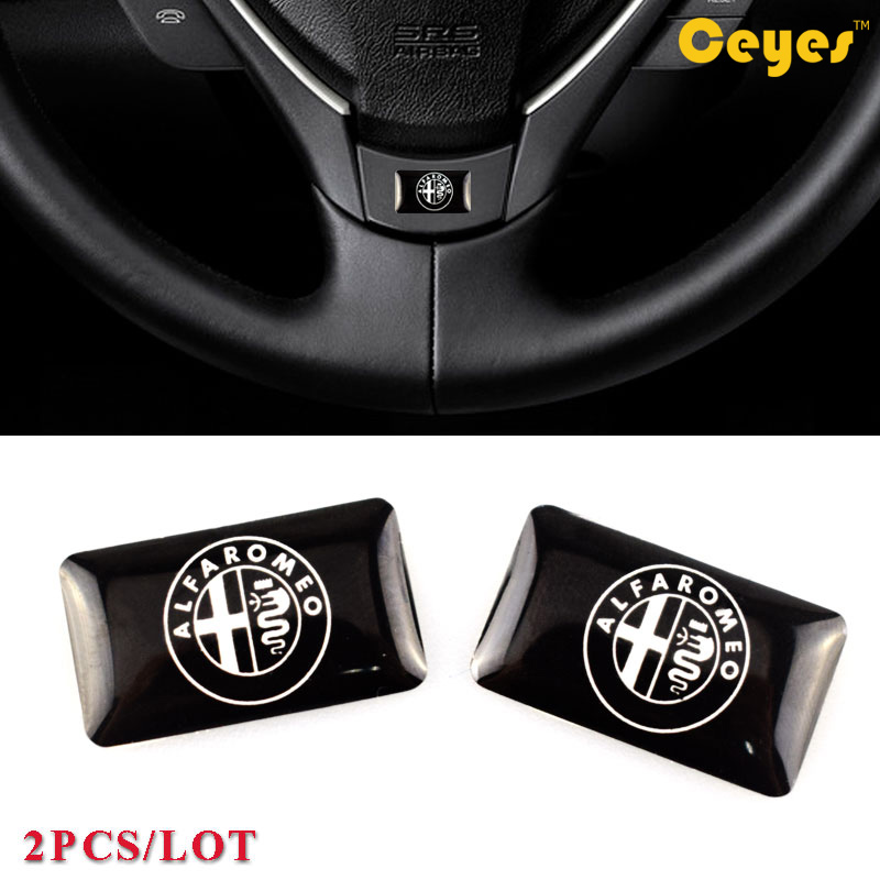 

Car Plastic Drop Sticker for Alfa romeo 159 156 147 mito gt Car Decor Stickers Personalized Glue Stickers Car Accessories Styling 2PCS/LOT, 1.85*1cm