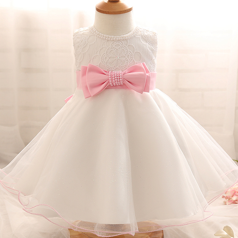 2021 New Girls Dress Summer 0-24M Dresses For Girl Kids Clothes Baby Princess Bow Gauze dress Children&#039;s Clothing-image-397157831