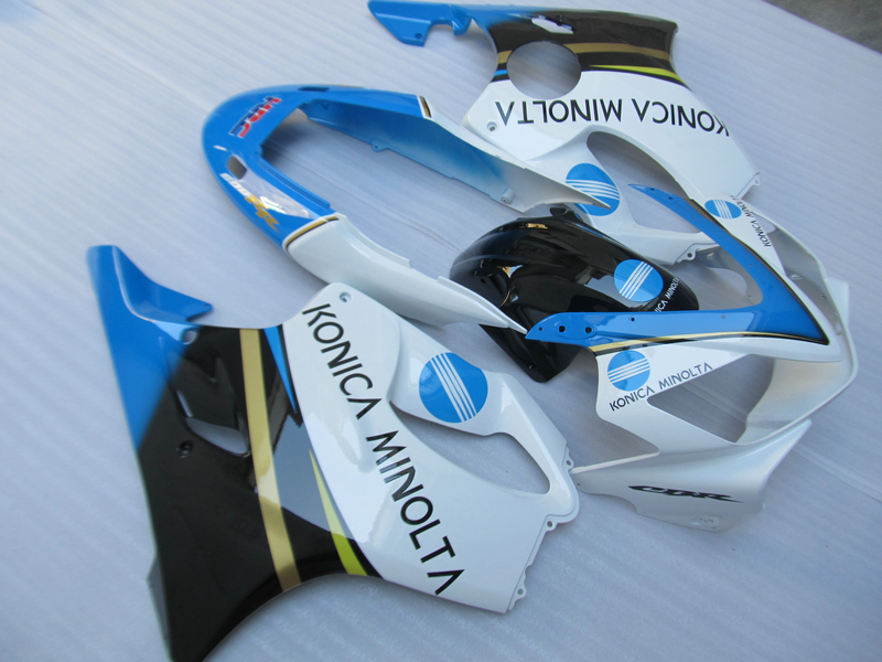 

Hot moto parts fairing kit for Honda CBR600 f4I 04 05 06 07 white blue fairings set CBR600F4I 2004-2007 OT07, Multi-color