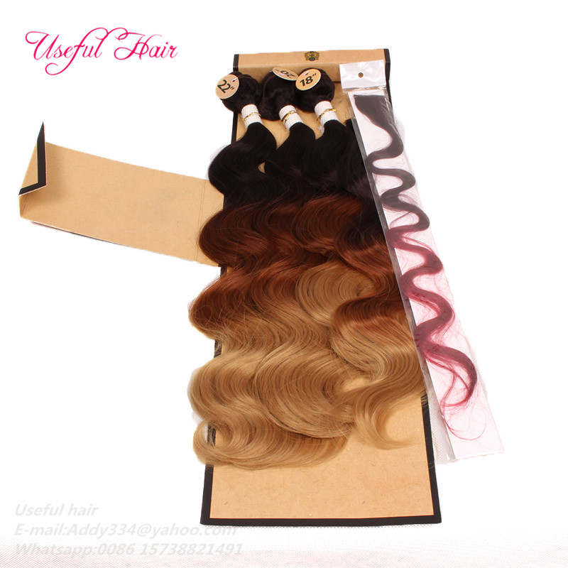 

EYELASH GIFT CHRISTMAS GIFT 4 bundles with closure sew in hair weave MARLEY Body wave hair weaves machine double HAIR weftS weaves closure, Ombre 27