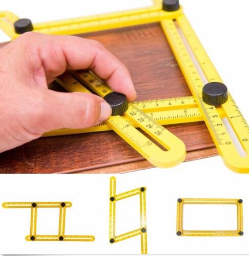 

ruler set hand tool practical four folding plastic metric scale multifunctional measuring tools sale multi angle ruler