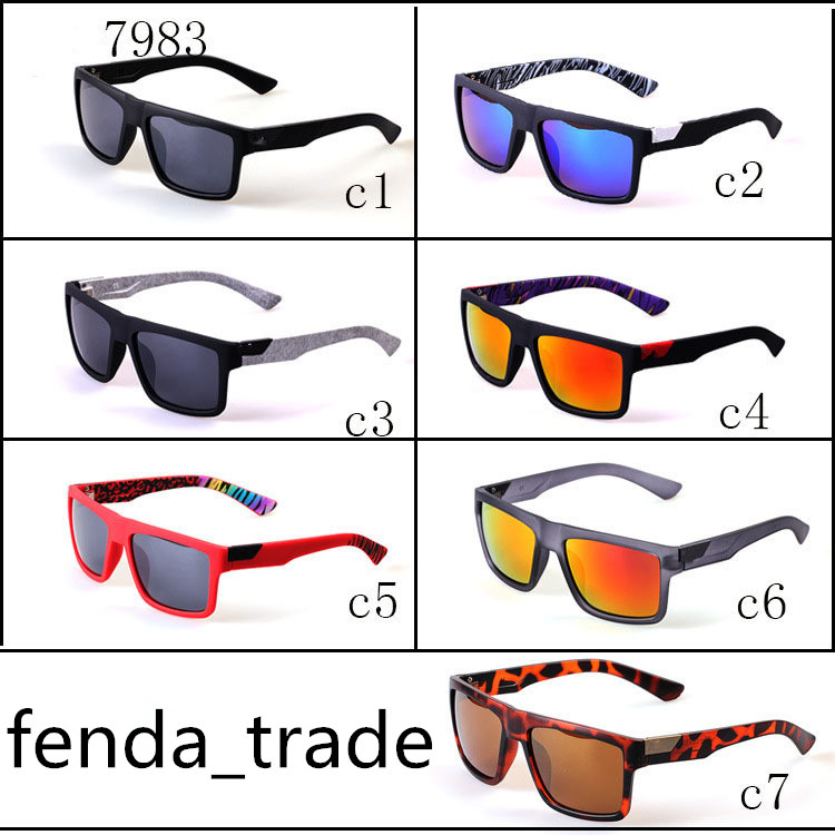 

Summer Sunglasses Fashion Designer women Sports Beach Sunglasses Full Frame 7 colors options Fast ship 7983 MOQ=10PCS