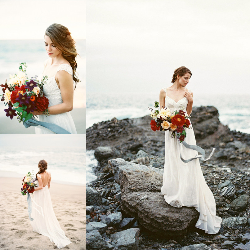 

Modest Backless Beach Wedding Dresses 2018 Sexy Vestido De Noiva Cap Sleeve Handmade Bridal Gowns Shop Online China, Gold