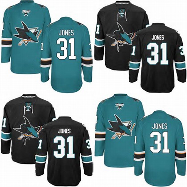 

Factory Outlet, Cheap Wholesale San Jose Sharks Martin Jones #31 Hockey Jersey Authentic (GREEN BLACK)Men's Martin Jones Sport Jersey,S, Black;red