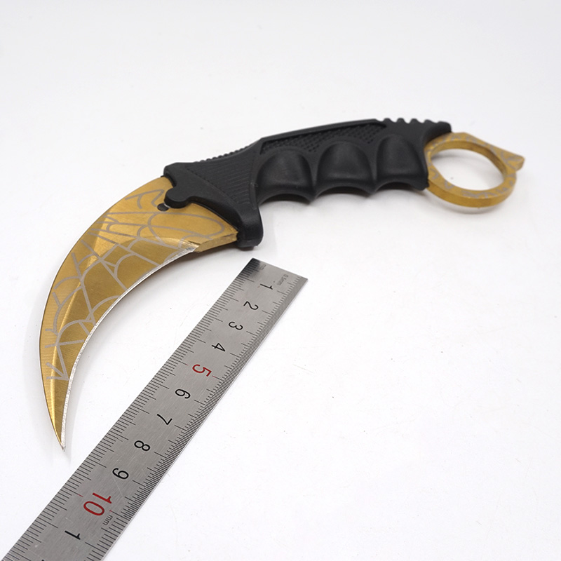 

Cool CS GO Counter Strike Karambit Claw Knife Hunting Camping Hiking Tactical Fight Survive Knives Csgo Combat Game Real EDC Cosplay Tools