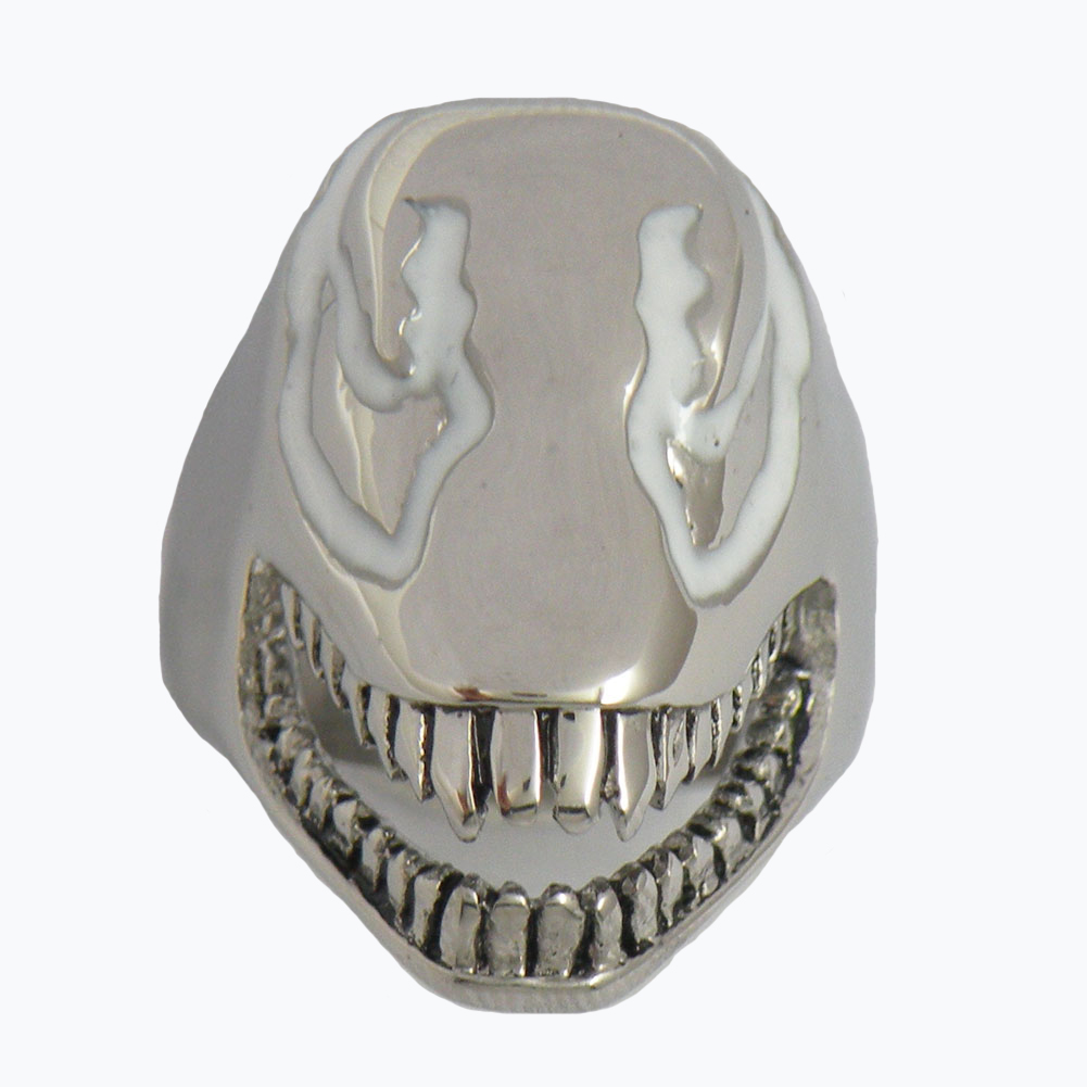 

FANSSTEEL STAINLESS STEEL MENS JEWELRY PUNK RING VINTAGE RING DOG OR Dinosaur ANIMAL BIKER RING GIFT FOR BROTHERS FSR09w25W