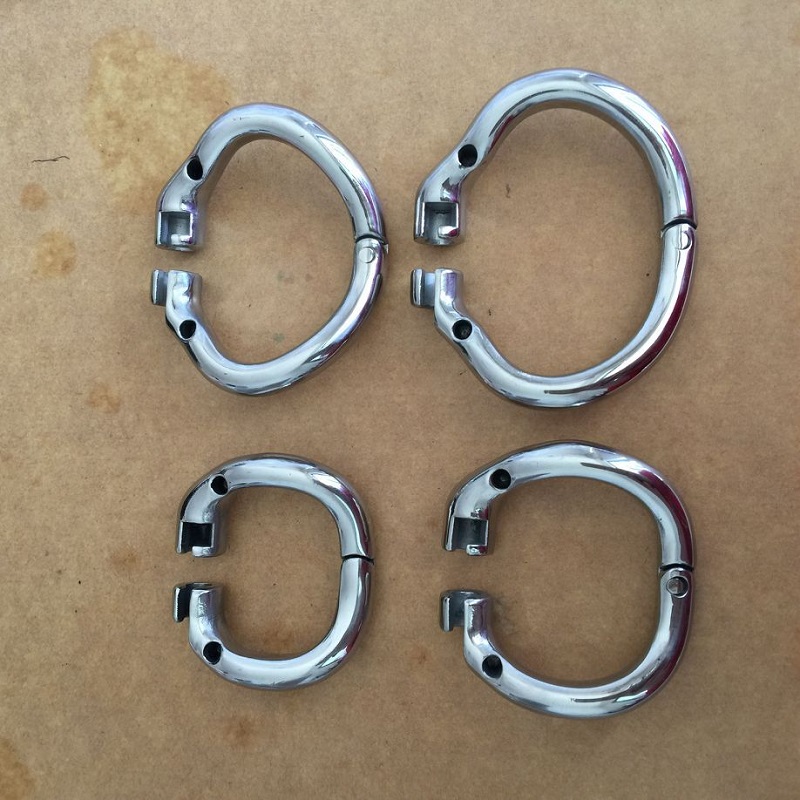 

Open Mouth Snap Ring Stainless Steel Chastity Device Cock Ring for Male Sex Toys New Arrival