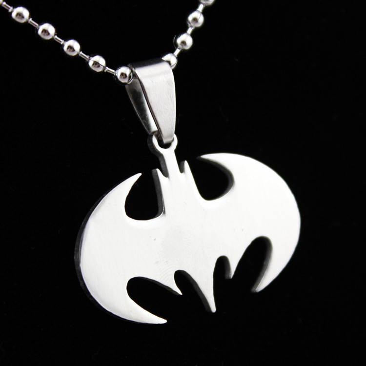 

Fashion necklaces Batman Pendant 316L Stainless Steel necklace pendant cosplay Drop Charm women men jewelry