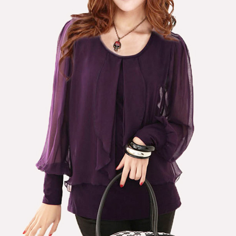 blusas moradas para mujer