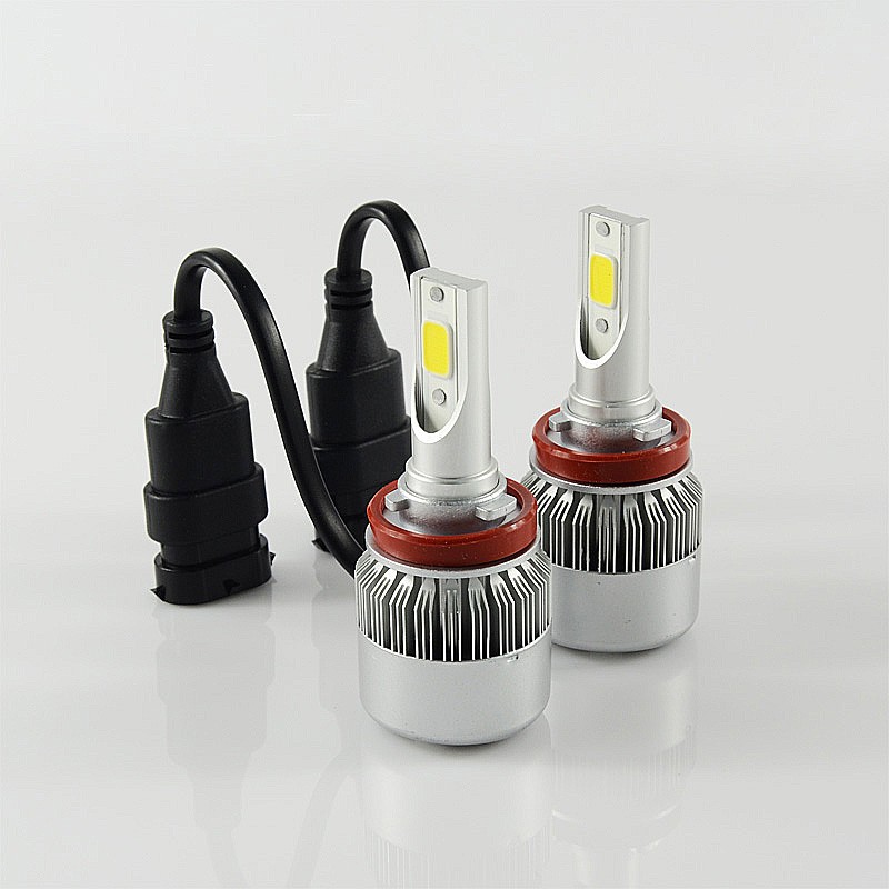 C6 72W 7600LM COB H8 H9 H11 phares LED H7 9005 9006 H1 H3 880 ampoules de phares LED phare LED phare de voiture