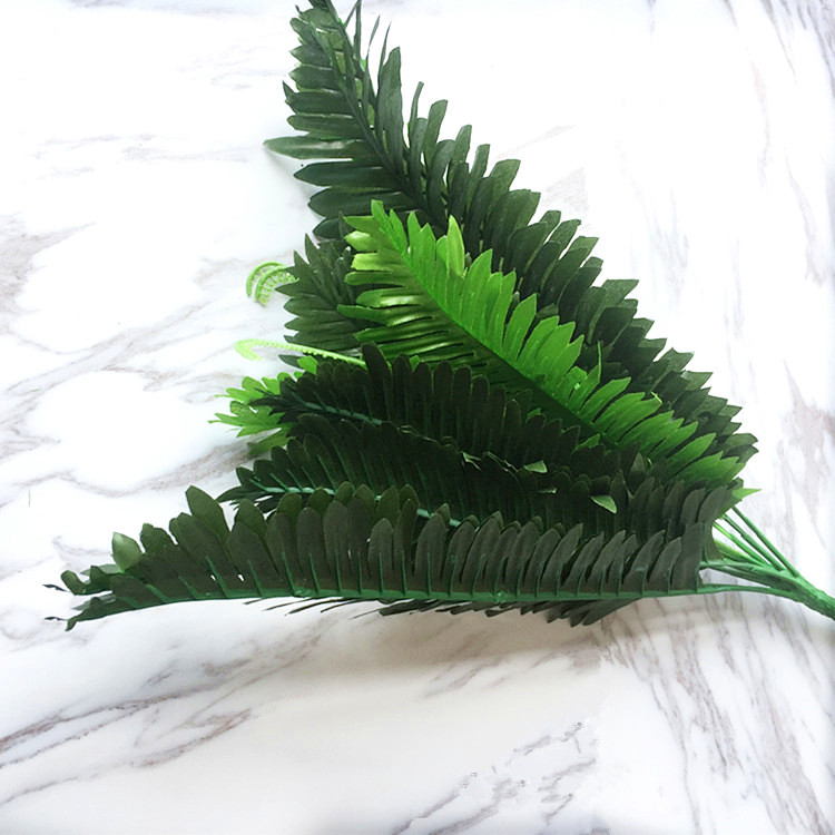 

1pcs Artificial Persian Leaf Plants Lifelike Plastic Fern Floral Decor Wedding Background Decorations Artificial Plants Potted, Green