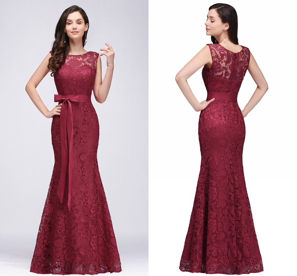 

Under $70 Vintage Full Lace Mermaid Evening Dresses Cheap Sheer Jewel Neck Sheath Formal Evening Gowns For Women Cps720, Pink