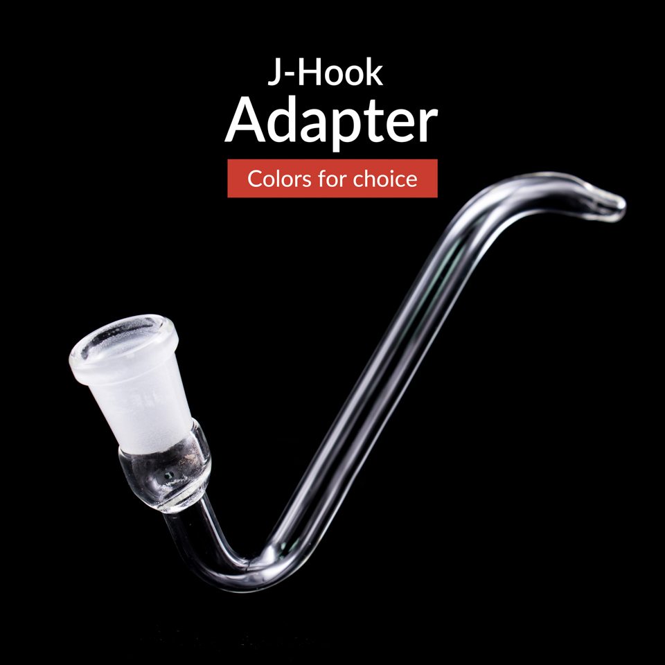 

2017 New J-Hookah Glass Drop Down Adapter Female Joint 14mm 18mm Glass Dropdown for Ash catcher bong