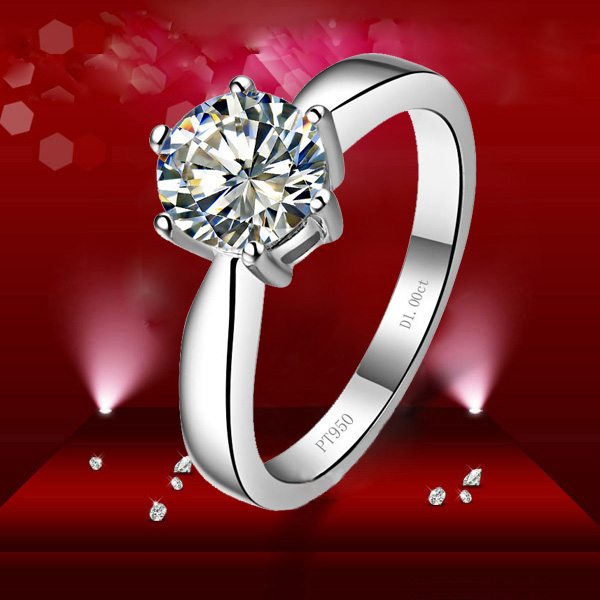 ForeverBeauty Classical 2CT Solitaire Diamond Wed Bridal Ring with Solid 925 Sterling Silver White Gold Plated Women Wedding Engagement Rings Set-image-395989754