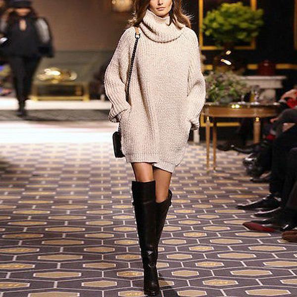 Wholesale-women sweaters and pullovers 2016 autumn and winter jumper long sleeve pull femme turtleneck long oversized sweater women dress