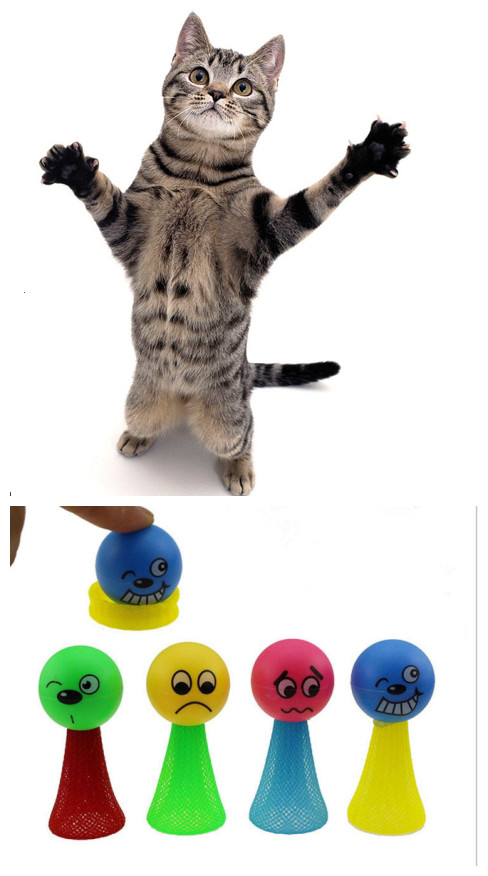 

Free shipping Jumping cat toys pet products nylon net products for cats kitty cat toys bouncing toys for cat 20pcs/lot