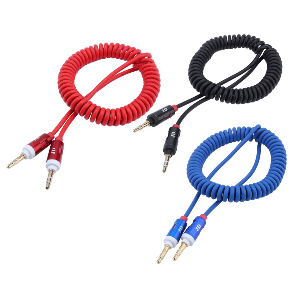 

10pc/lot 3.5mm Retractable Vehienlar Aux Cables Mobile Phone Audio Cable Male to Male Spring Cable for Car for Sumsung for iphone 5 6 6S