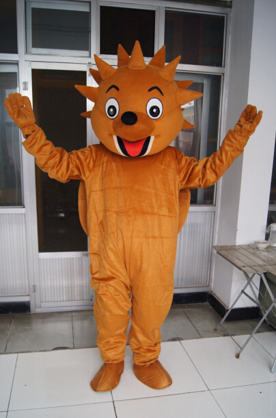 

Hedgehog mascot costume Adult Size free shipping, Brown