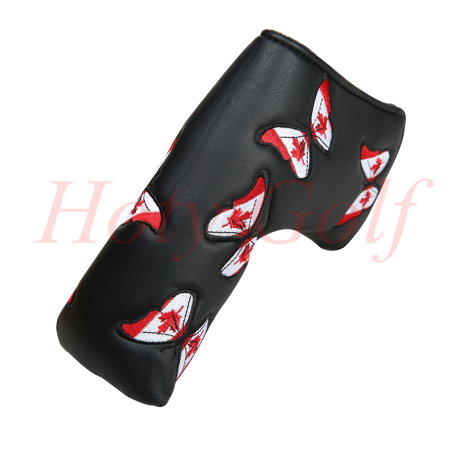 

Wholesale golf equipment NEW Canada black butterfly golf Cover Golf Putter HeadCover club Cover 1pc/Free Shipping
